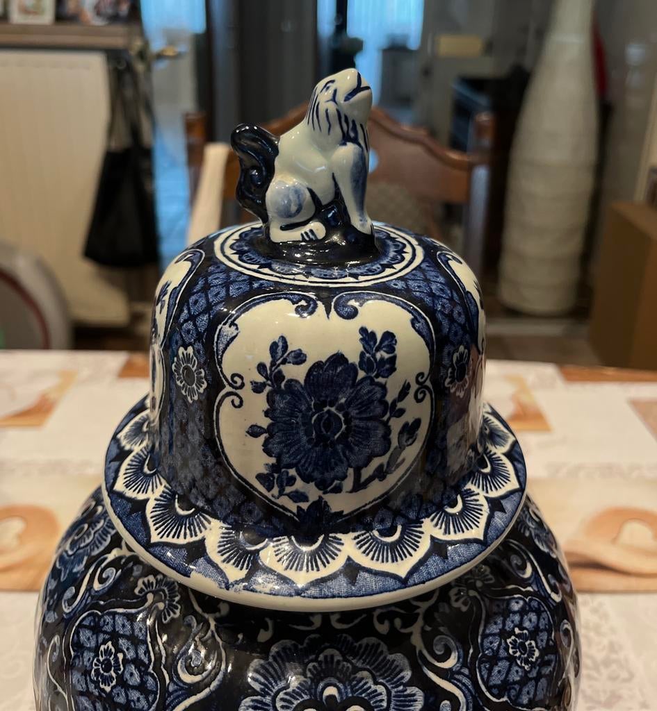 Delfts blauw vaas., Antiek en Kunst, Ophalen