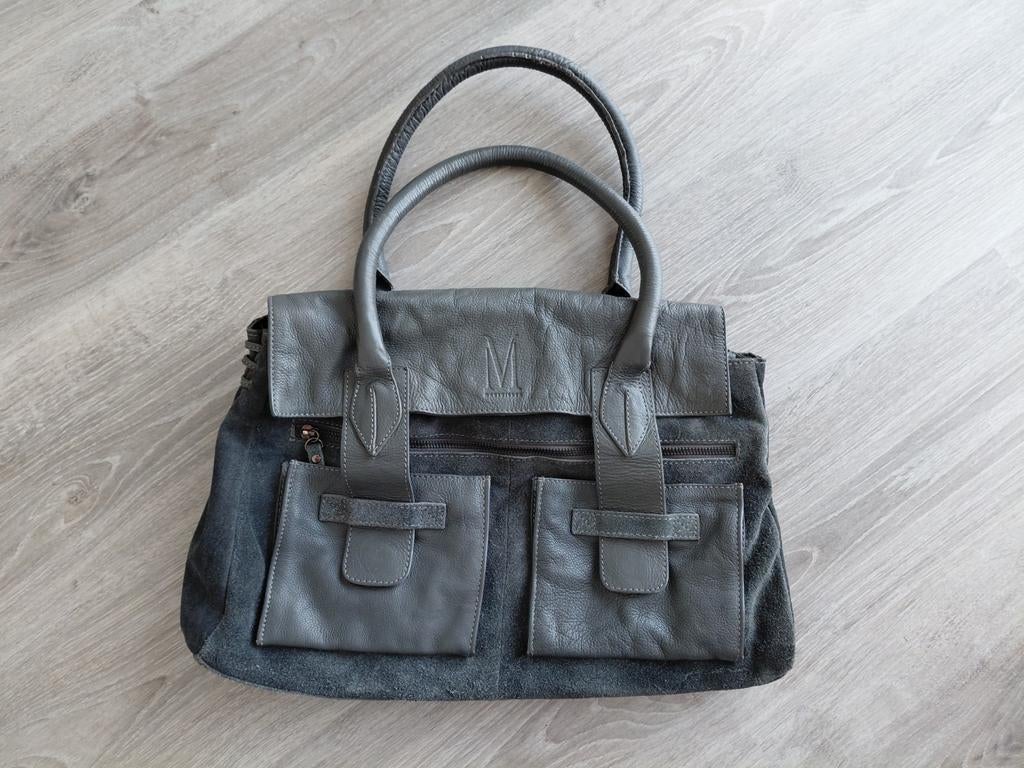 Sac à main en cuir/daim noir Mart Visser, Enlèvement, Noir, Sac à main