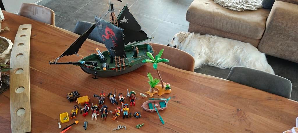 Playmobil piraten set met boot, Ophalen