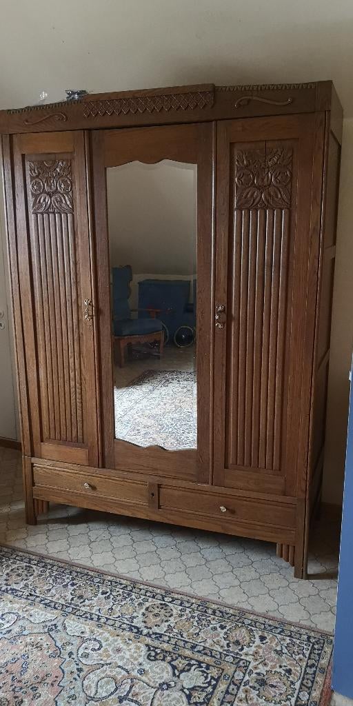 Antieke kleerkast, 100 à 150 cm, Enlèvement, Utilisé, 200 cm ou plus