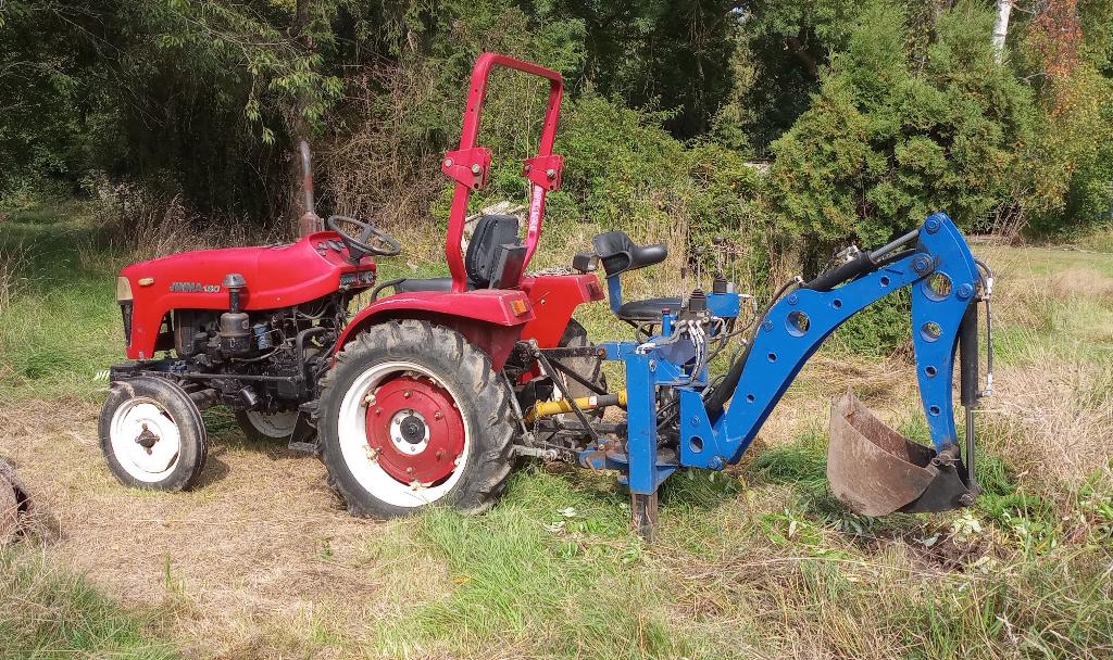 Tracteur horticole + mini pelle rétro, Articles professionnels, Enlèvement, Excavatrice