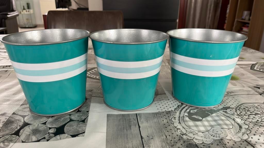 Bloempotten, Tuin en Terras, Bloempotten, Gebruikt, Rond, Ophalen of Verzenden, Balkon