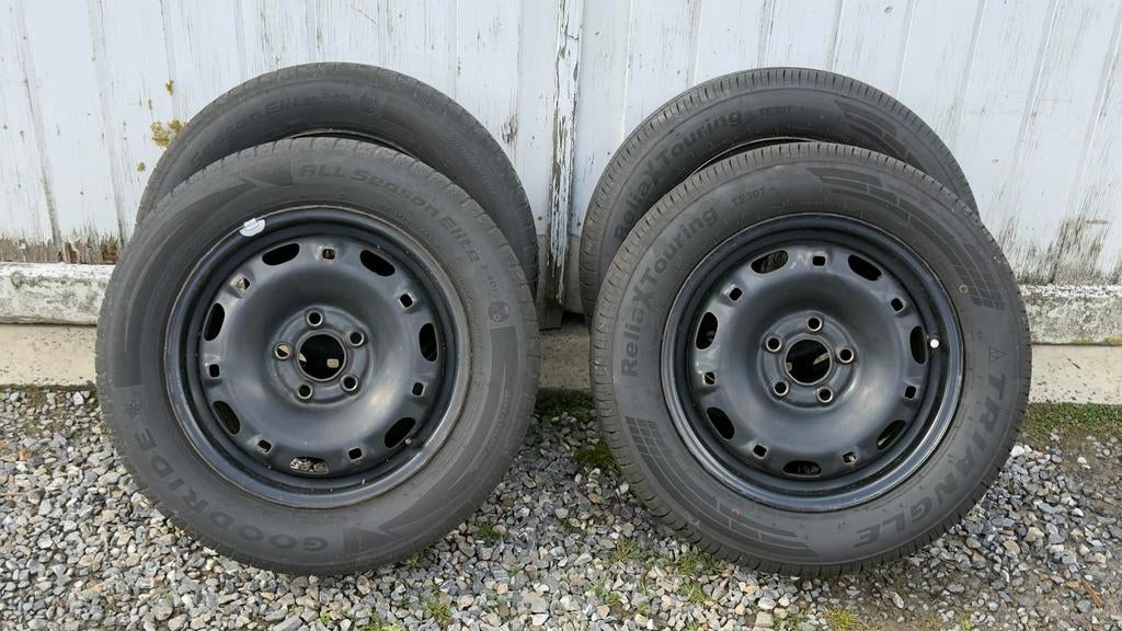 Jantes + pneus 185/60/R14", Neuf, 14 pouces, Pneus et Jantes, Véhicule de tourisme