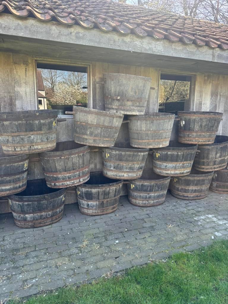 Oude kuipen, Tuin en Terras, Bloempotten, Ophalen