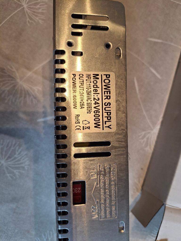 POWER SUPPY model 24V/600W  NIEUW   OMVORMER 220 naar 24V, Enlèvement ou Envoi, Neuf