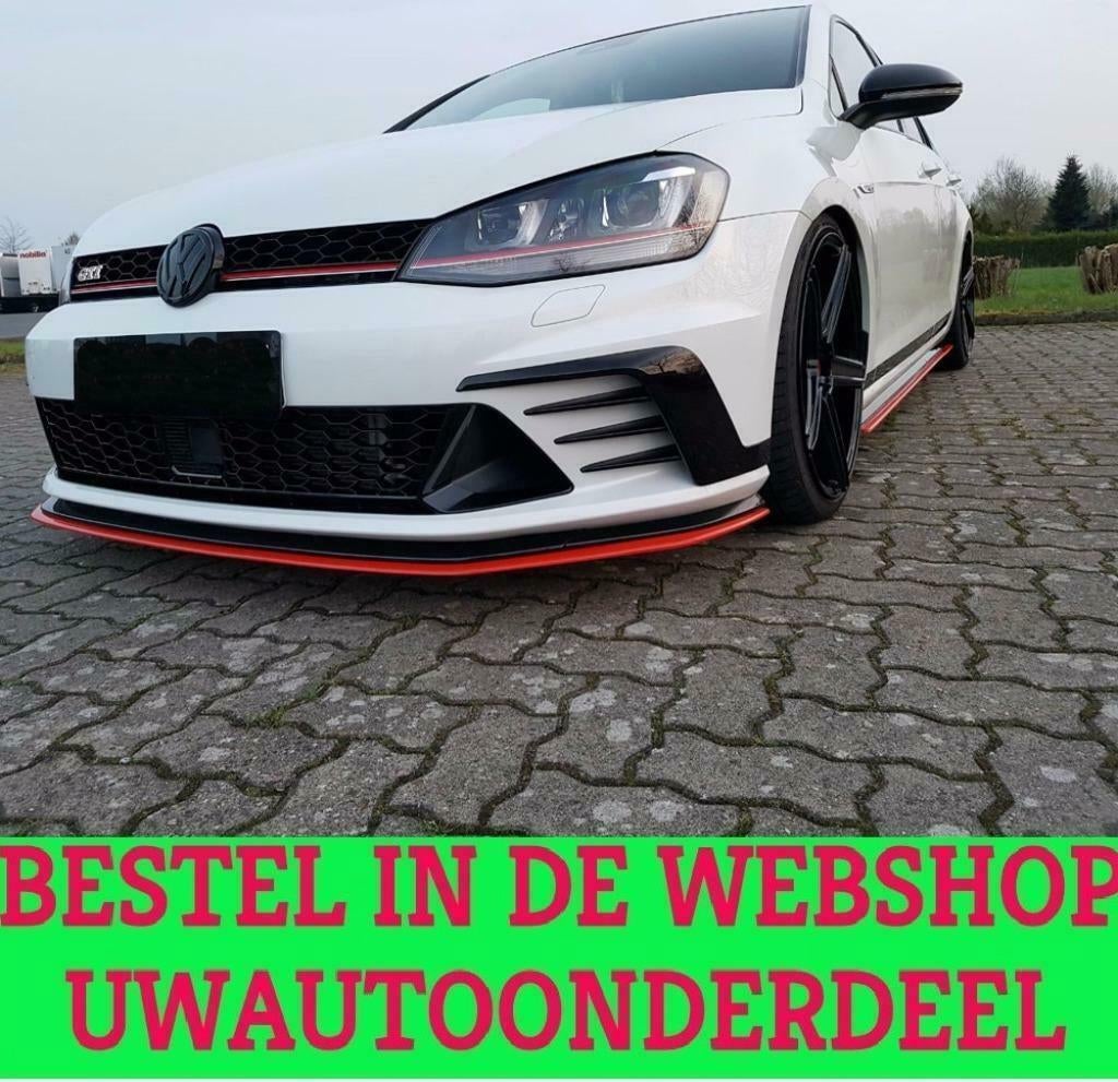 Voorspoiler Spoiler Splitter Geschikt Voor VW Golf 7 GTI Clu, Verzenden