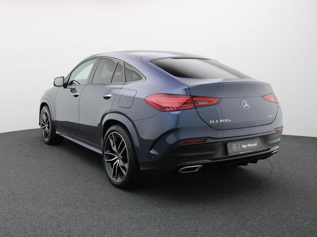 Mercedes-Benz GLE 400 e AMG Line Coupé + PANO + BURMESTER +, Auto's, Mercedes-Benz, 4 cilinders, Blauw, 26 kWh, Bedrijf