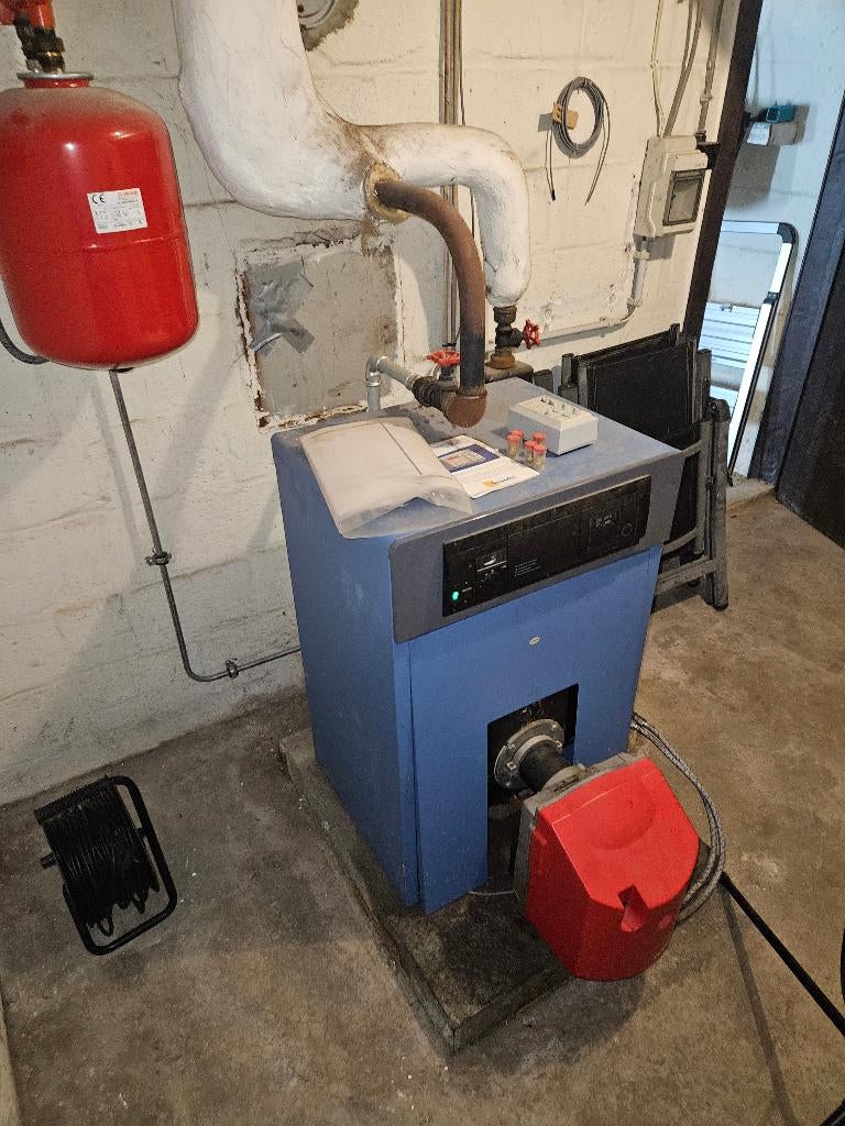 chaudiere mazout bederus bruleur elco, Bricolage & Construction, Enlèvement, Utilisé, Chaudière CC ou Chaudière combinée