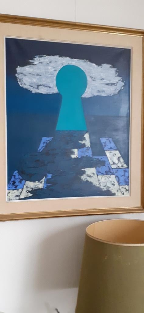 tableau peinture sur toile signée Percenel  peintre belge, Enlèvement