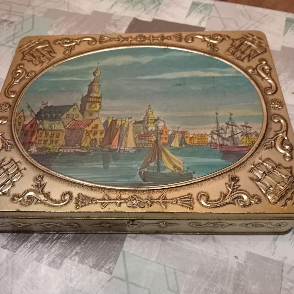 Blikken koekendoos verkade, Ophalen of Verzenden, Zo goed als nieuw, Verkade