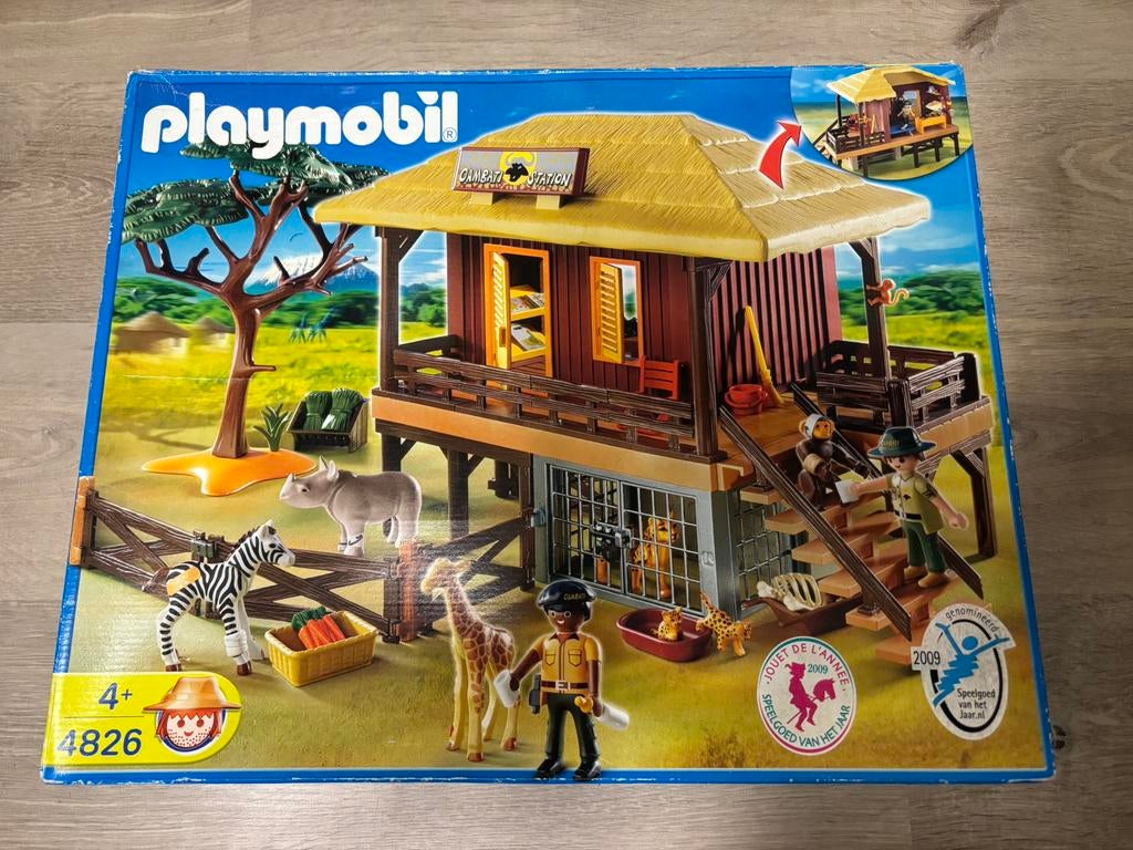 Playmobil 4826 Safari verzorgingspost, Enfants & Bébés, Jouets | Playmobil, Enlèvement, Utilisé, Ensemble complet