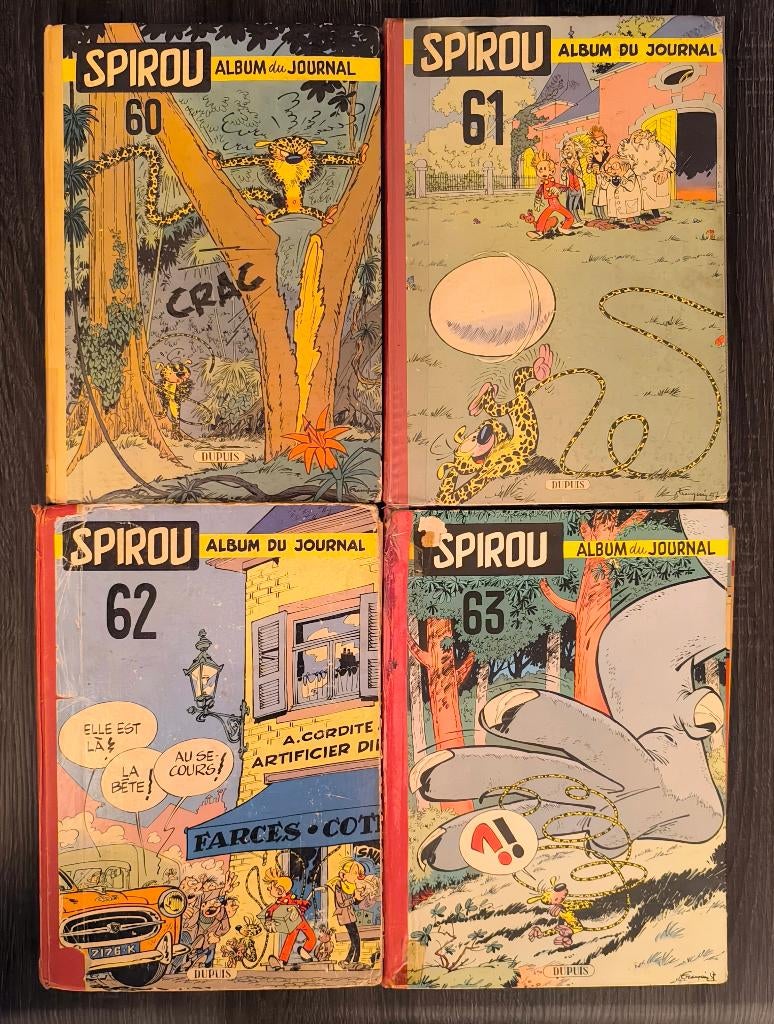 Collection Spirou – Albums du Journal n60 à 68, Enlèvement ou Envoi, Comme neuf