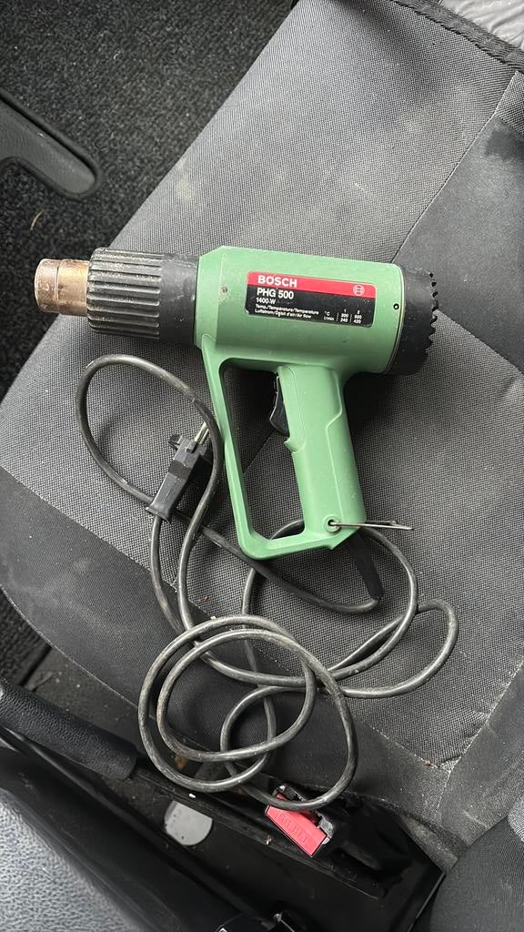 Pistolet à air chaud, Enlèvement, Utilisé