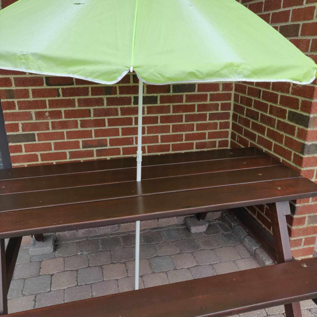 Grande table forestière lourde merbau massif dur 6-8 places, Jardin & Terrasse, Enlèvement, Comme neuf, Bois