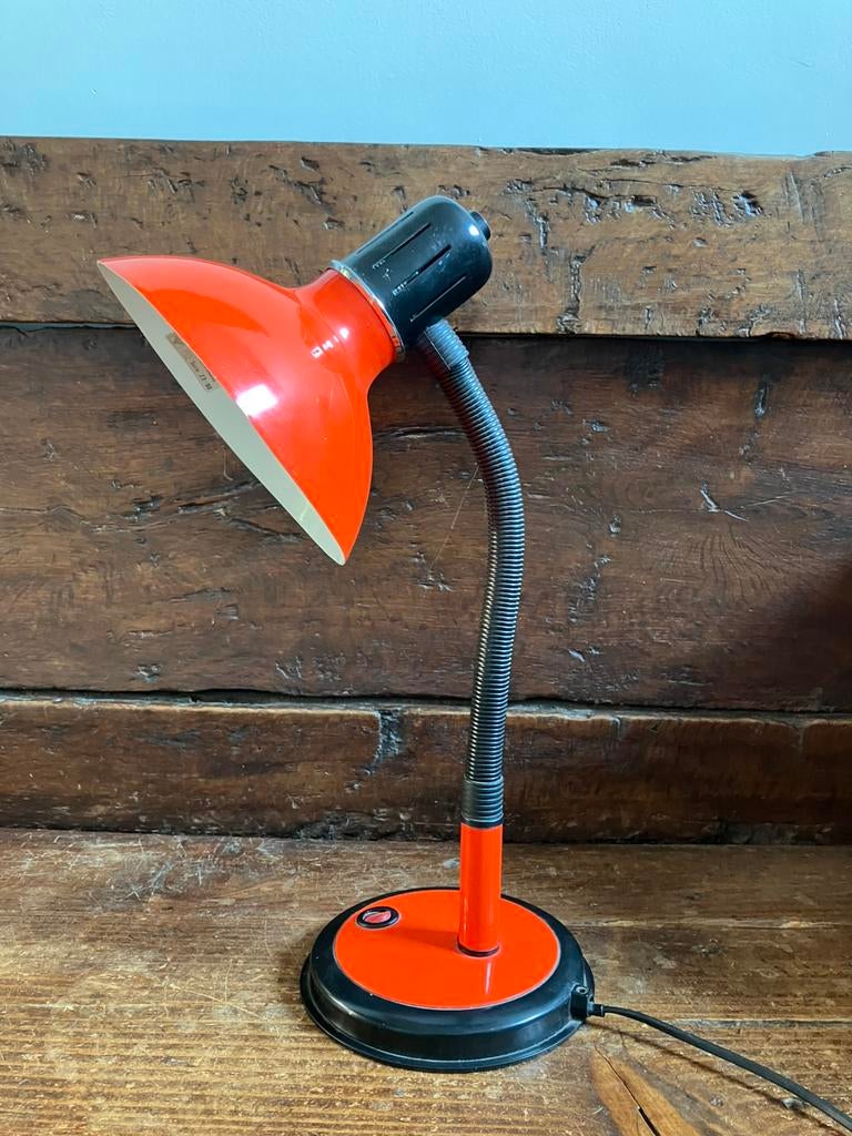 Lampe vintage orange made in Italy, Enlèvement ou Envoi, Comme neuf