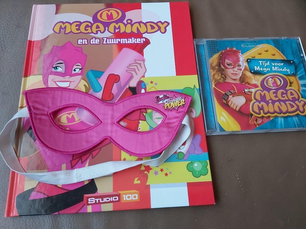 Mega Mindy boek, cd en masker, Cd's en Dvd's, Cd's | Kinderen en Jeugd, Zo goed als nieuw, Ophalen of Verzenden