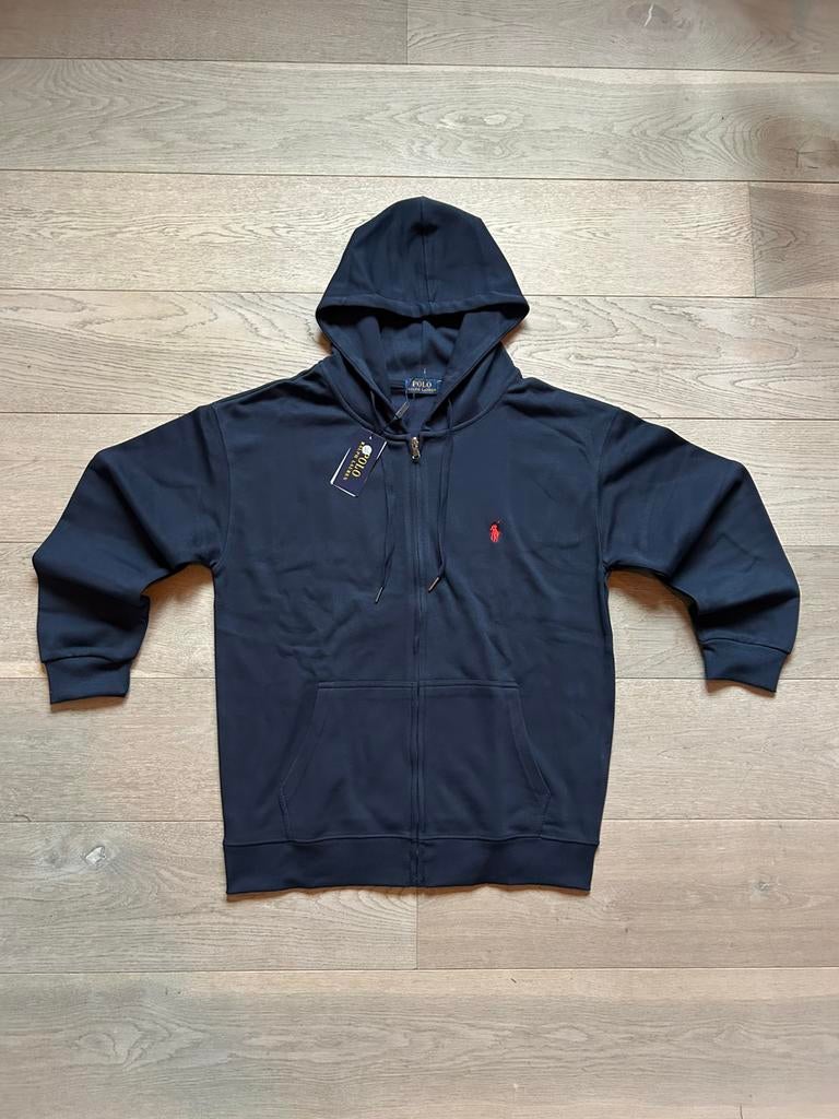 Ralph lauren zip hoodie, Blauw, Ralph Lauren, Ophalen of Verzenden, Maat 56/58 (XL)