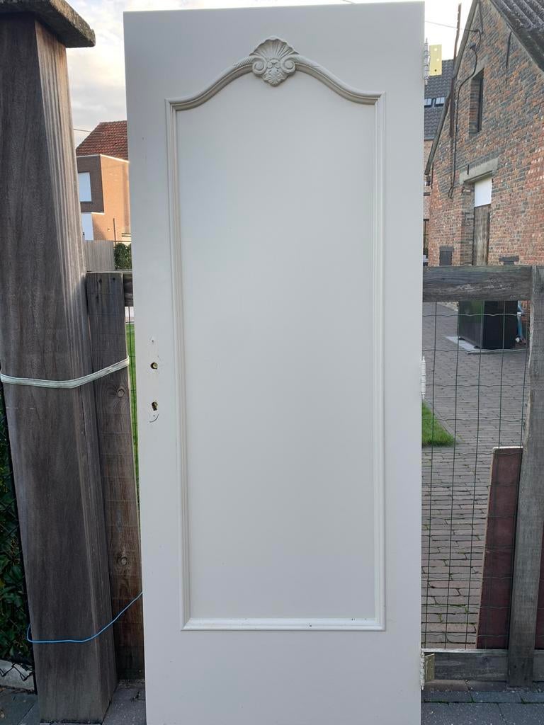 Geverfde eiken deur, Doe-het-zelf en Bouw, Ophalen, Gebruikt, Glas