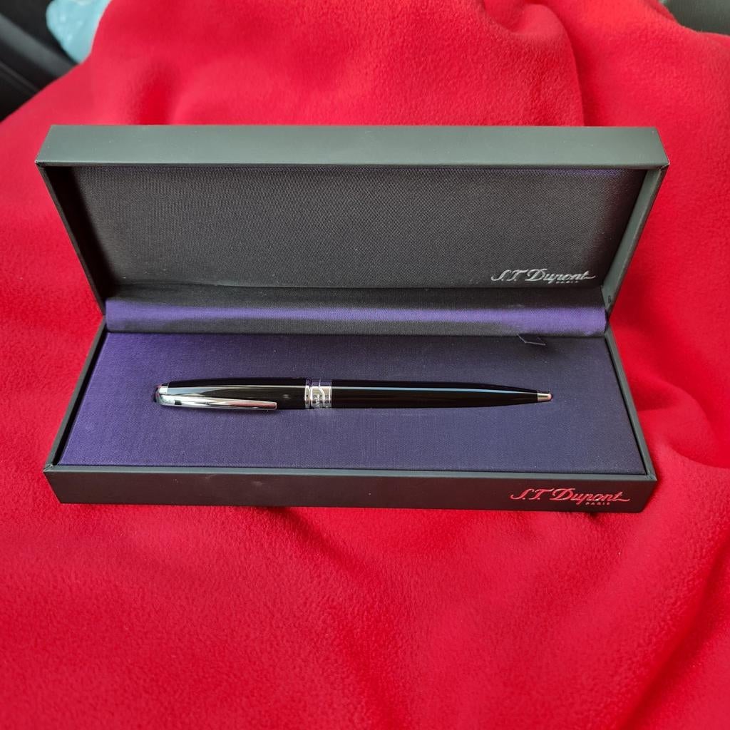 S.T. DUPONT OLYMPIO ROLPEN IN ZWARTE PORSELEINLAK, Ophalen of Verzenden, Nieuw, Vulpen