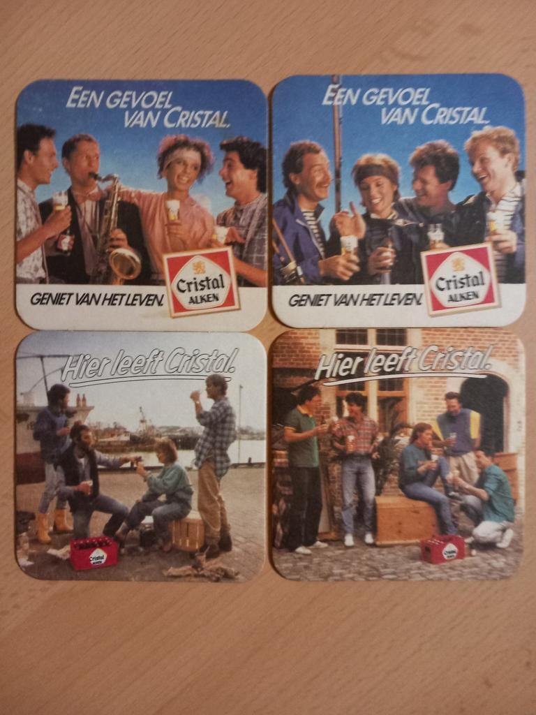 Bierviltjes Cristal Alken (326), Verzamelen, Biermerken, Ophalen of Verzenden, Zo goed als nieuw