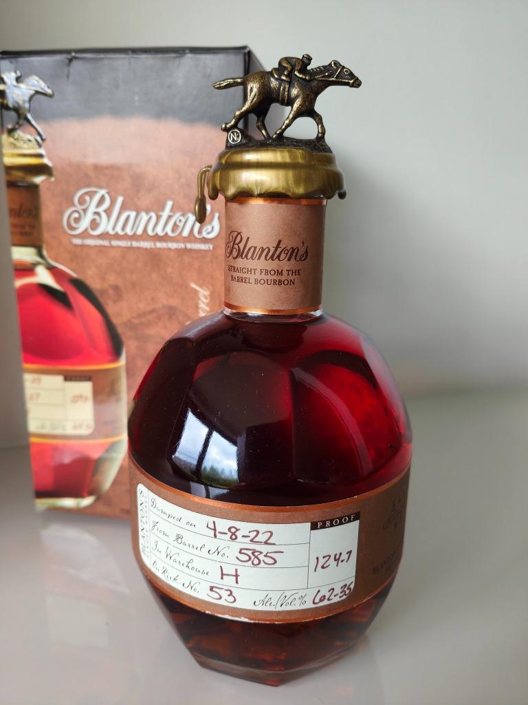 Blanton's Straight From the Barrel, Bottle 34, Barrel 585, N, Overige typen, Nieuw, Ophalen of Verzenden, Noord-Amerika