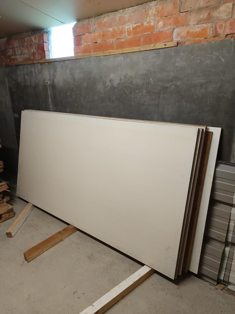 Spaanplaten wit 22mm, Doe-het-zelf en Bouw, Platen en Panelen, Ophalen, Zo goed als nieuw, 20 tot 50 mm