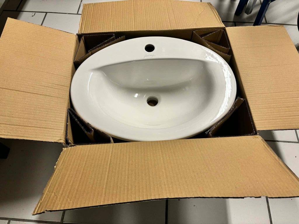 Jacob Delafon Patio inbouwwastafel keramiek, Ophalen, Nieuw, Wastafel