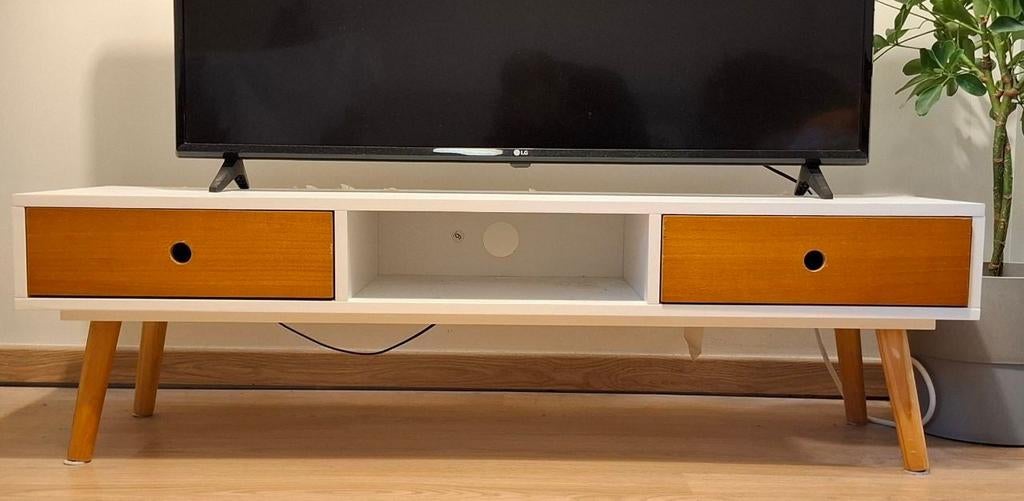 TV-meubel VidaXL – 120 cm breed – Scandinavische stijl, Ophalen of Verzenden