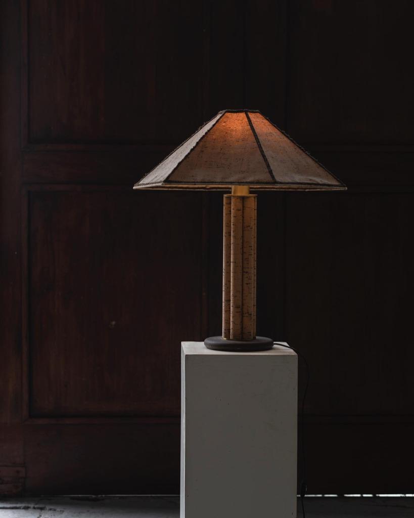 Vintage tafellamp Herda design 1960 Kurk st Ingo Maurer Lamp, Ophalen of Verzenden