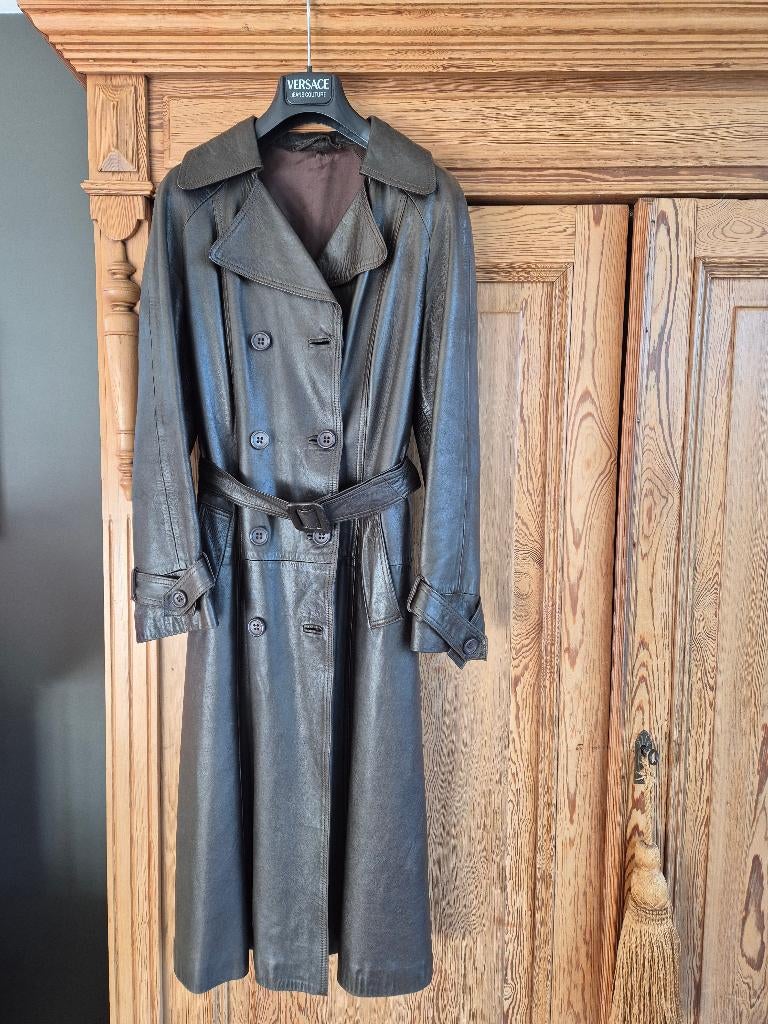 lederen jas dames bruin, Kleding | Dames, Ophalen, Zo goed als nieuw, Maat 36 (S), Bruin