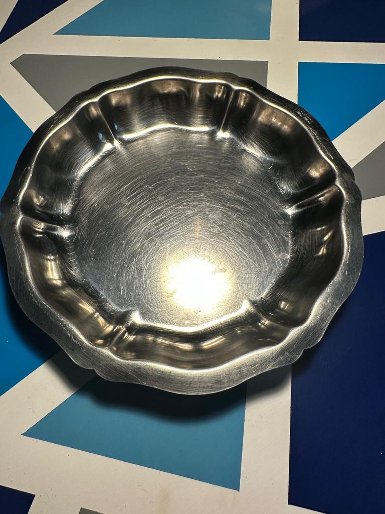 Plateau de service inox 22cm, Enlèvement, Comme neuf