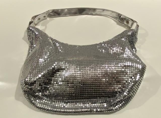 Zilveren handtas, Ophalen of Verzenden, Zo goed als nieuw, Overige kleuren, Handtas