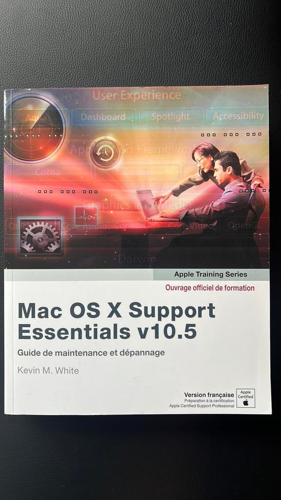 Livre Apple Pro Training Mac OS X 10.5 Support, Enlèvement, Utilisé