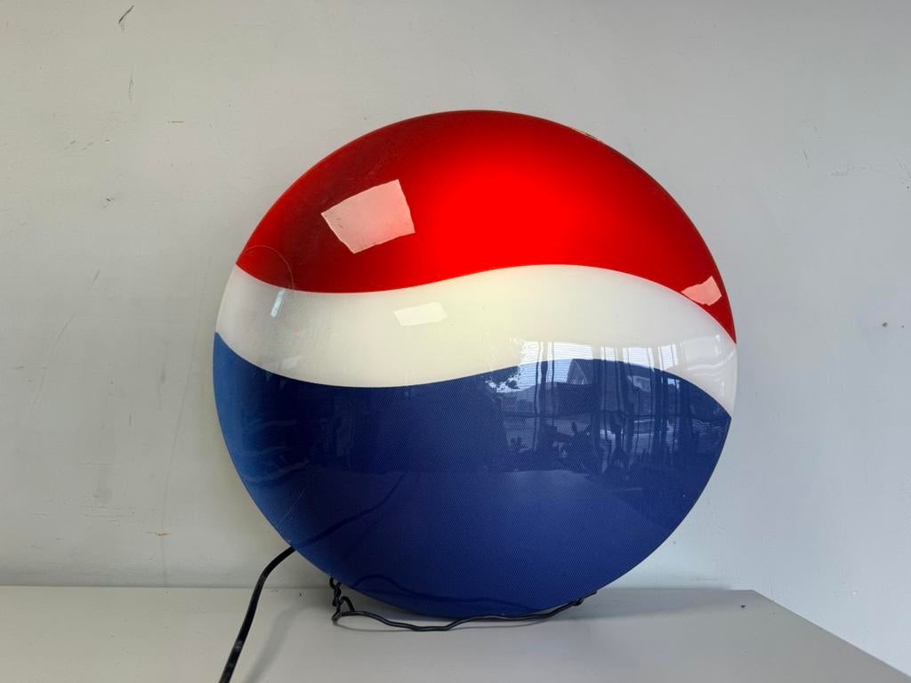 Ancienne boîte à lumière publicitaire Pepsi Cola, Collections, Marques & Objets publicitaires, Enlèvement, Utilisé, Table lumineuse ou lampe (néon)