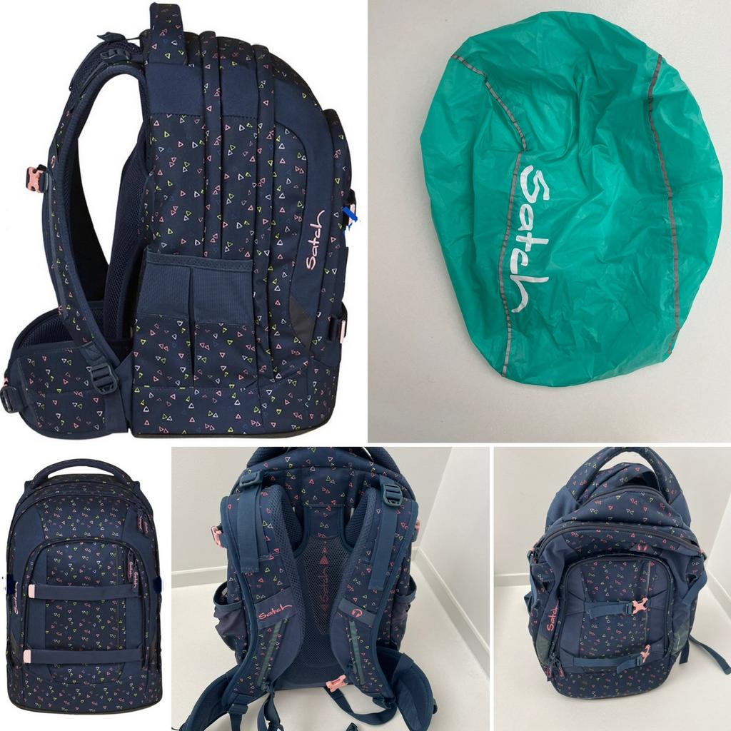 SATCH rugzak school 3 vakken incl regenhoes; 2j oud!, Ophalen of Verzenden, Zo goed als nieuw