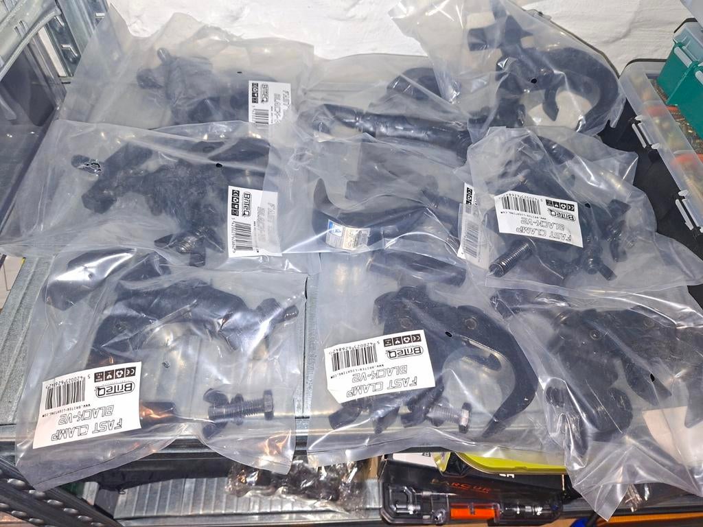12X Briteq fast clamp black v2 (NIEUW), Muziek en Instrumenten, Licht en Laser, Ophalen