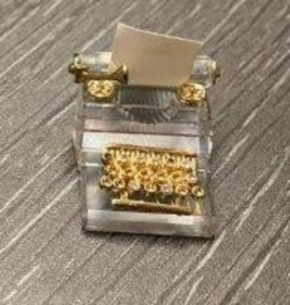 Swarovski - Typemachine goud, Verzamelen, Ophalen