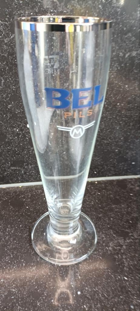 Nieuw Bel pils fluit glas br. Duvel moortgat Breendonk Puurs, Verzamelen, Biermerken, Ophalen of Verzenden