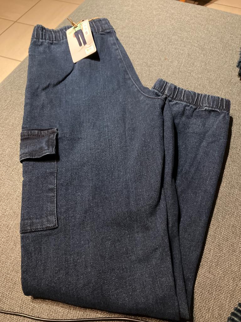 Donkerblauwe jeans L&D maat 152, Broek, Nieuw, Ophalen of Verzenden, Jongen