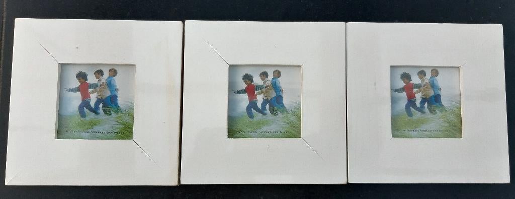 Witte vierkant fotokaders (3 stuks), Ophalen of Verzenden