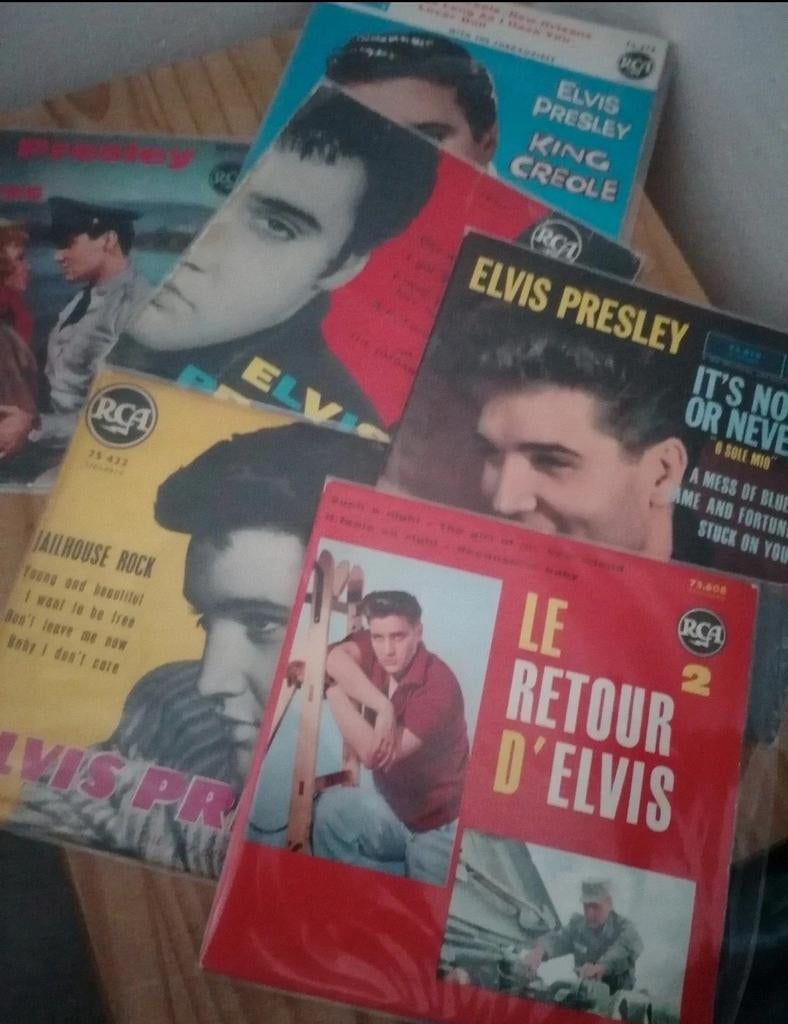 Elvis Presley 45t vinylset, Ophalen of Verzenden, Gebruikt