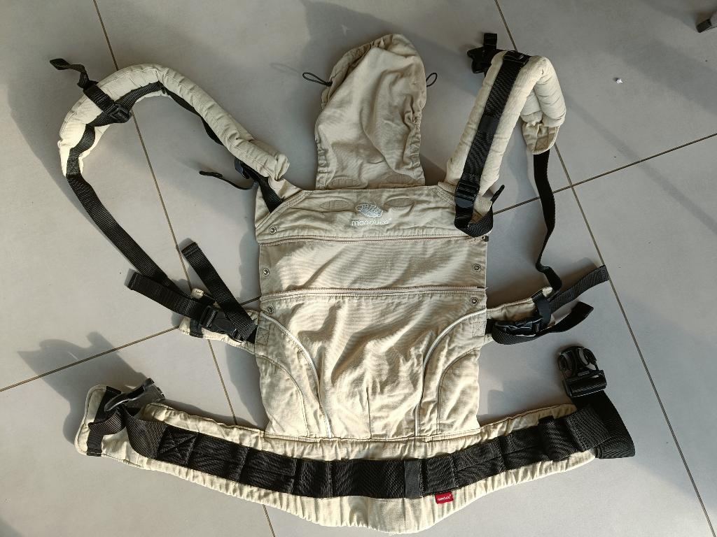 Verstelbare Draagzak in biologisch katoen, tot 20kg, Kinderen en Baby's, Babydragers en Draagdoeken, Gebruikt, Buik, Rug of Zij