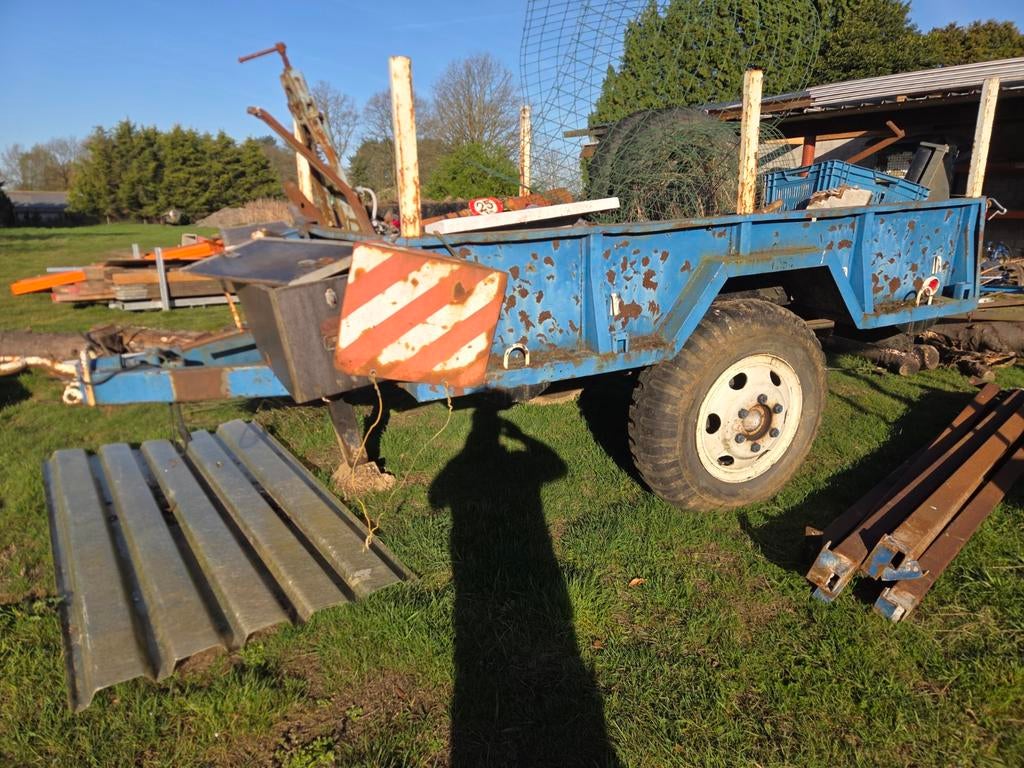 Kar tractor, Ophalen, Gebruikt, Transportkar