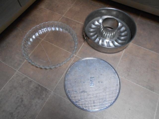 Bakvorm met taartschaal en schaal, Hobby en Vrije tijd, Ophalen of Verzenden, Gebruikt, Bakvorm