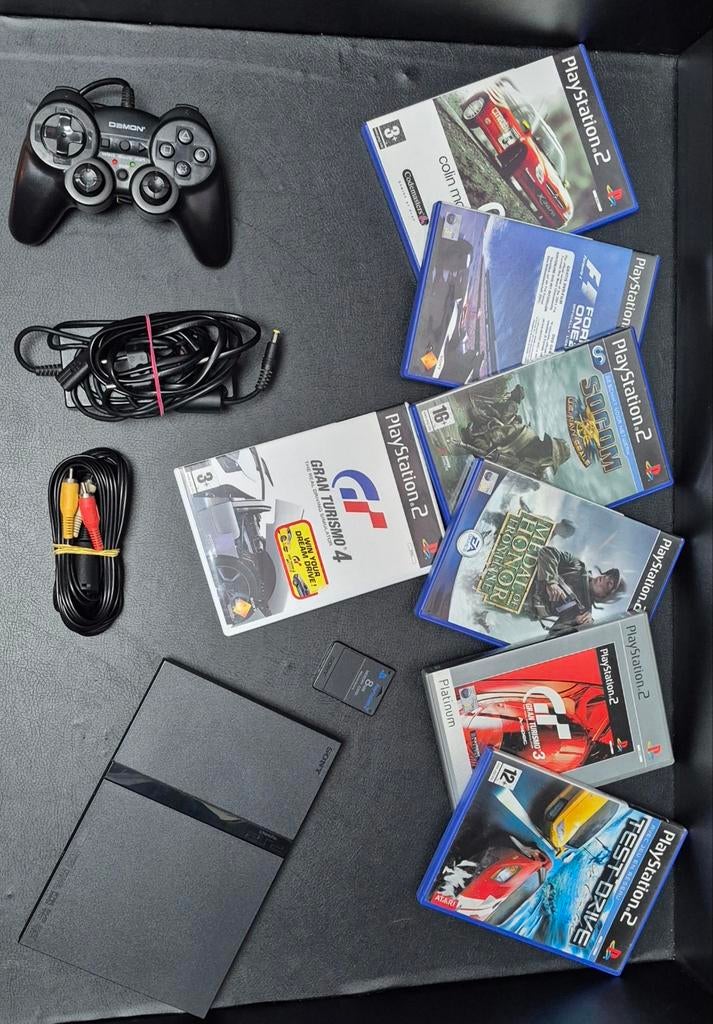 Playstation 2 slim + jeux 70€, Consoles de jeu & Jeux vidéo, Enlèvement ou Envoi, Slim