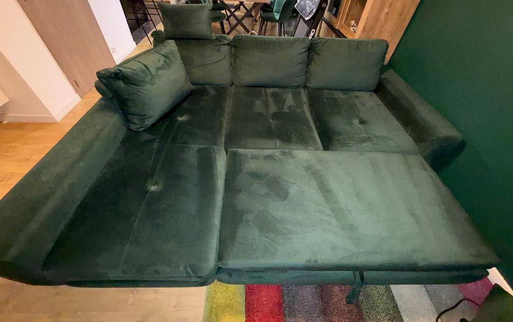 Hoekzetel hoeksalon groen, Ophalen, Zo goed als nieuw