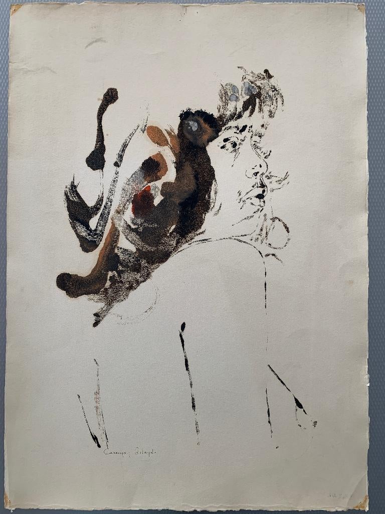 Roland Cassiman - litho - Meisje, Ophalen of Verzenden