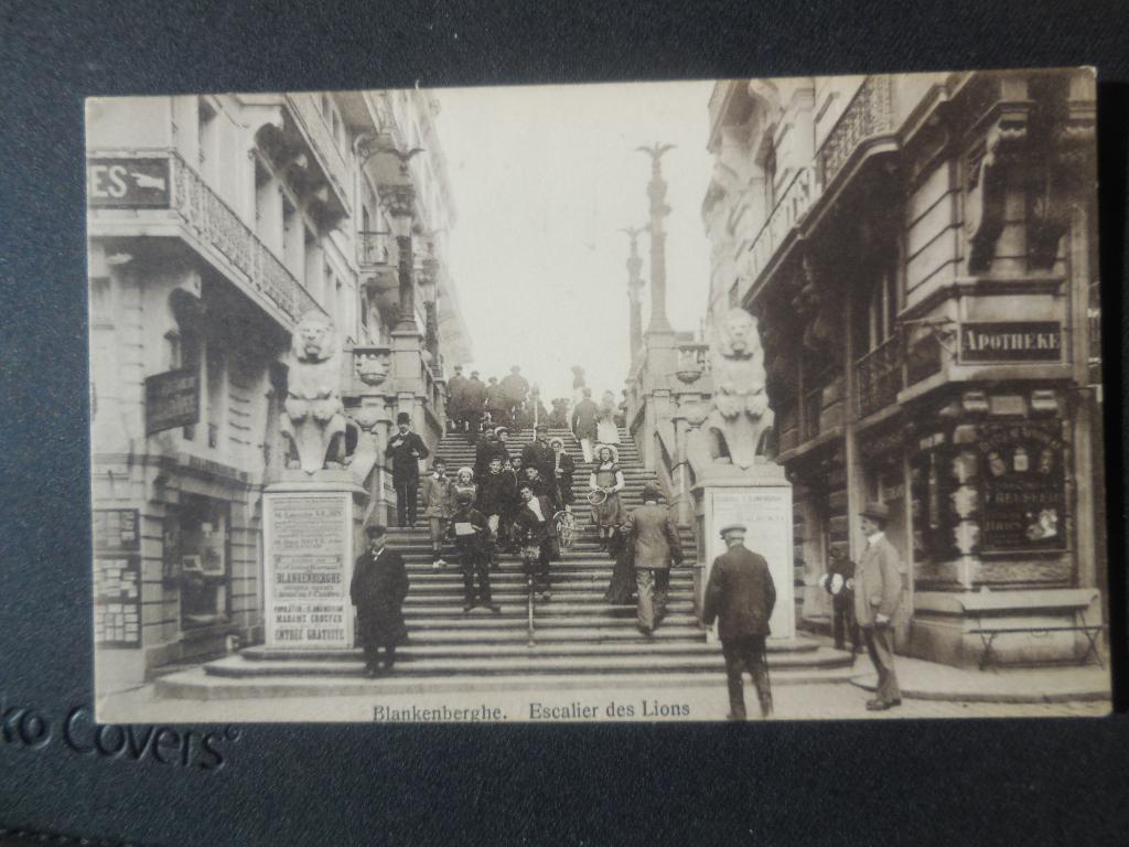 postkaart Blankenberge Kerkstraat trap, Verzenden, 1920 tot 1940, Ongelopen, West-Vlaanderen