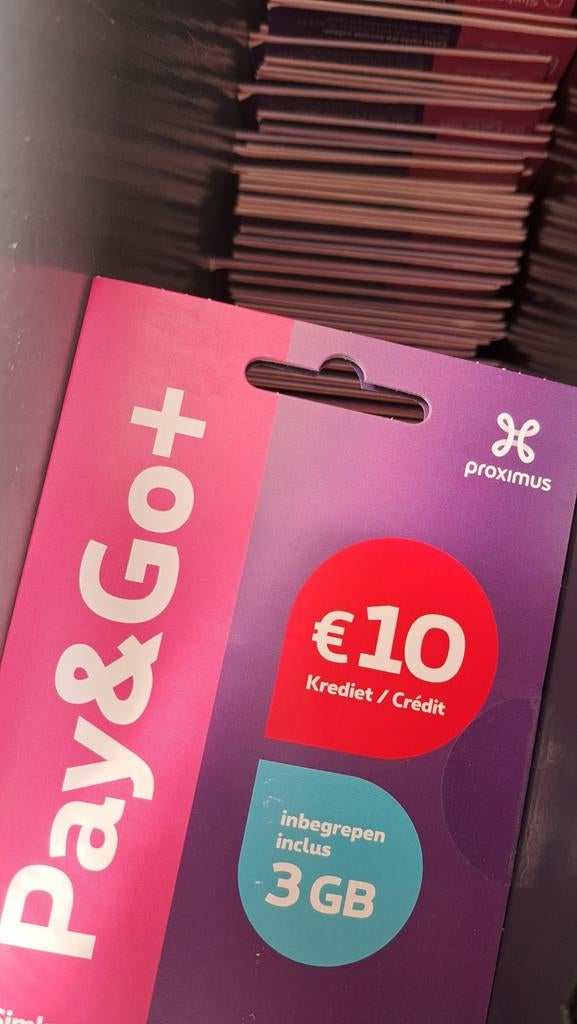 Lot de 50 cartes  sim Proximus non identifiées, Telecommunicatie, Prepaidkaarten en Simkaarten