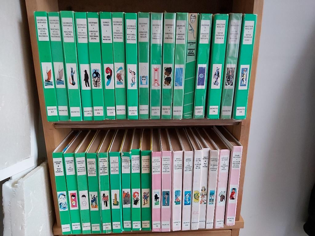 35 livres série verte/rose(enfant, ado ), Enlèvement ou Envoi, Fiction, Comme neuf, Divers auteurs